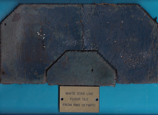 Original White Star Line R.M.S. OLYMPIC Floor Tile TITANIC SISTER Haltwistle