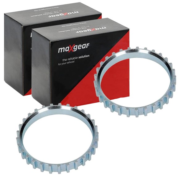 2X Maxgear ABS-SENSORRINGE Vorne Beidseitig Passend FÜR Infiniti G20 Nissan-image