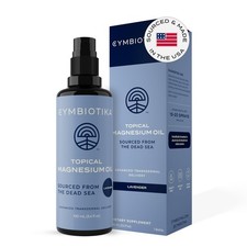 CYMBIOTIKA Topical Magnesium Oil Spray for Leg Cramps, Muscle, Joint, Sleep, USA