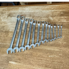 S-k Super Chrome Sae Combination Wrench Set 13-piece Steel 14 In-1