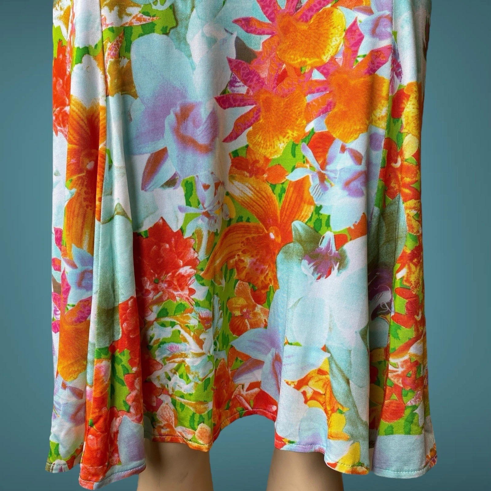 NUOVO Versace Jeans Couture SS 2006 abito floreale set camicetta + gonna taglia 44 M L