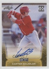 2020 Leaf Draft Auto Gold Carter Baumler #BA-CB2 Auto w8t