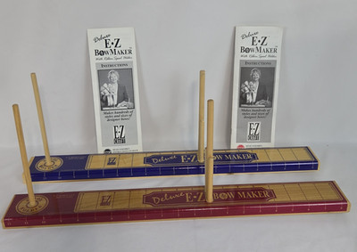 E Z Craft Deluxe E Z Bow Maker Lot of 2 with Instruction Manuals