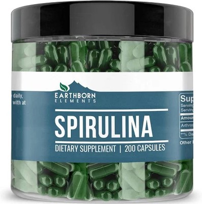 Earthborn Elements Spirulina 200 Capsules