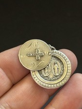 Vintage 925 Sterling Silver Virgin Mary/ Jesu...