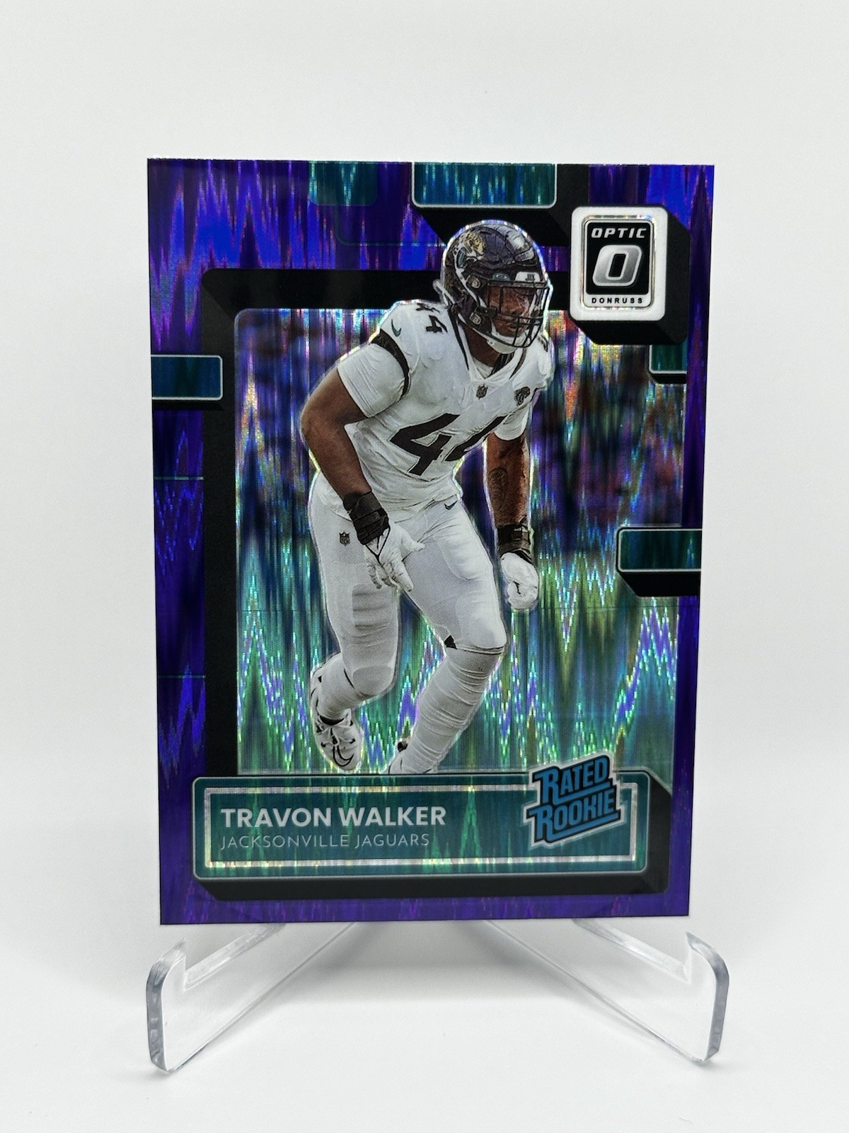 2022 Panini Donruss Optic - Rated Rookie Travon Walker #225 Purple Shock (RC)