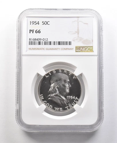 1954 Franklin Half Dollar PF66 NGC Great Contrast *8945