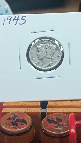 1945 Mercury Dime Silver 10C Circulated US Coin Business Strike