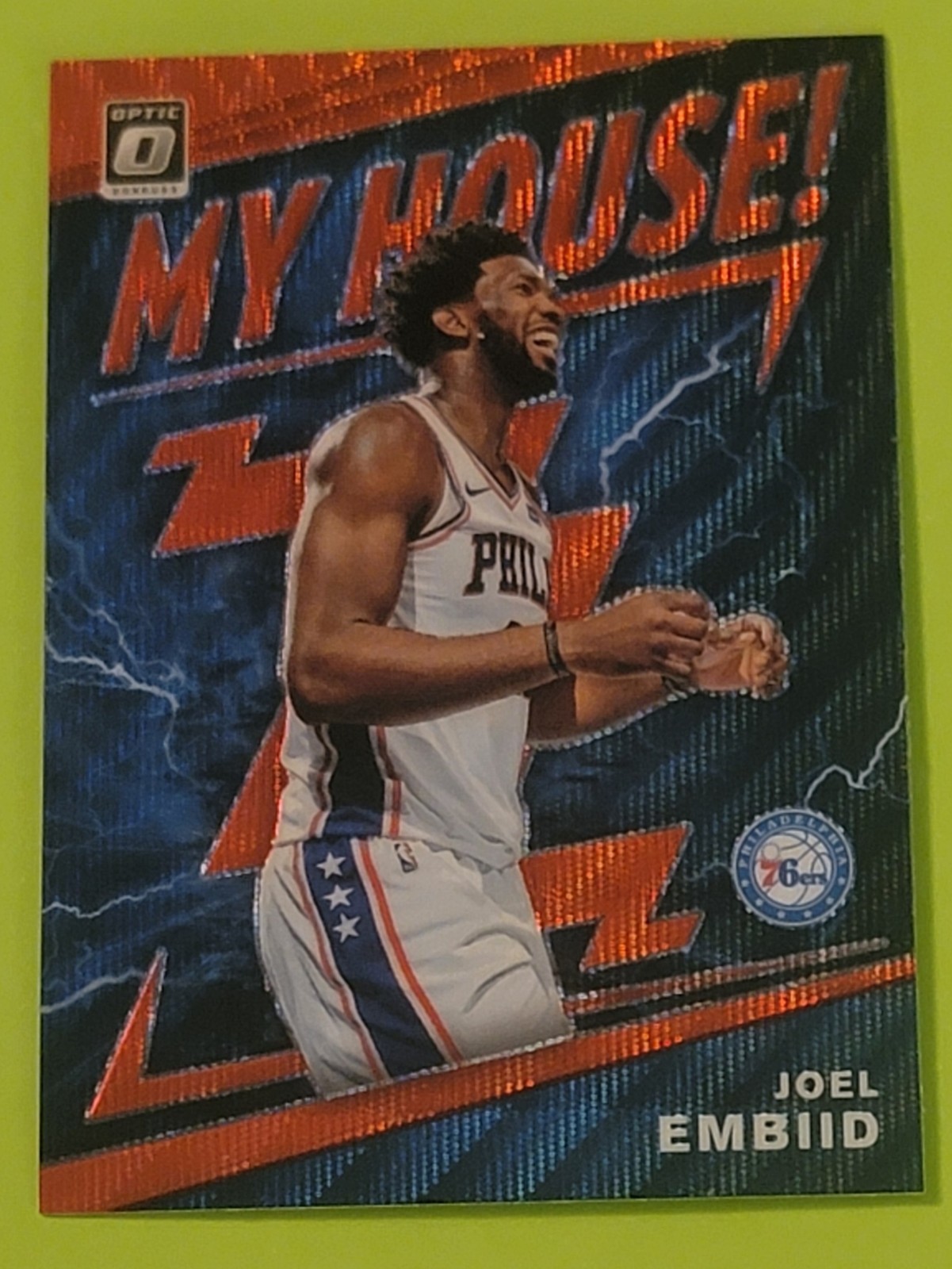 2019-20 Panini Donruss Optic - My House Red Wave #4 Joel Embiid 76ers