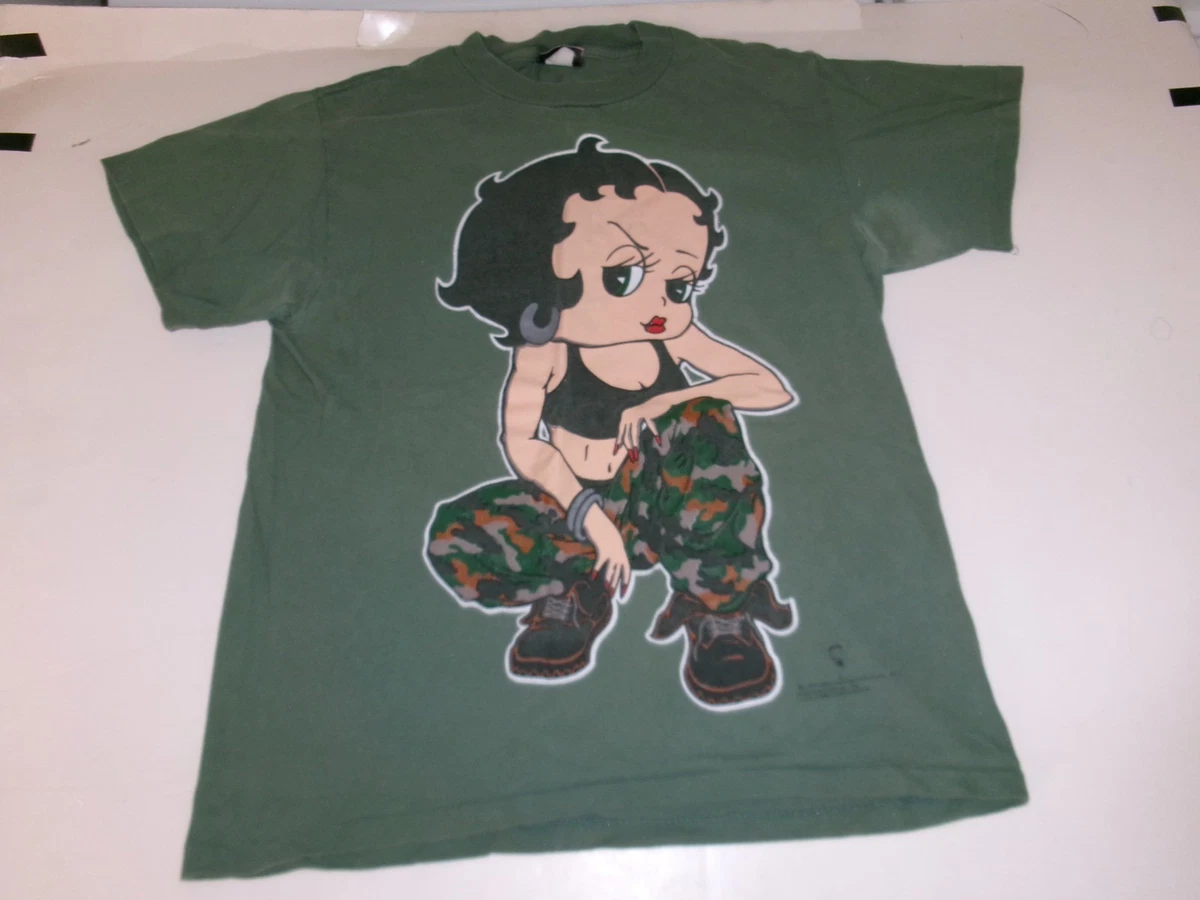 BETTY BOOP グラフィック Tシャツ 1997年製 1997 Vintage Betty Boop Mariah Carey White Color Reprint Shirt S