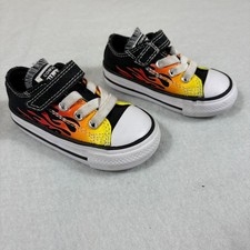 Converse Toddler Shoes Chuck Taylor All Star Lo Flames In Size 4