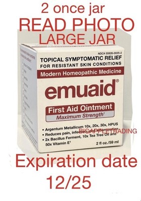 READ PHOTO   Emuaid First Aid Ointment Maximum Strength - 2 oz Exp