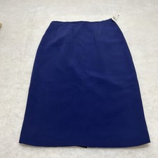 NWT Vintage Talbots Pure Silk Skirt Blue Size 4