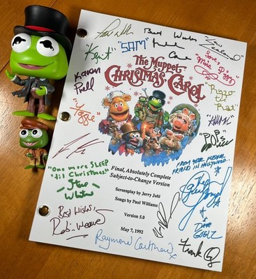 The Muppet Christmas Carol Script Signed- Autograph Reprints