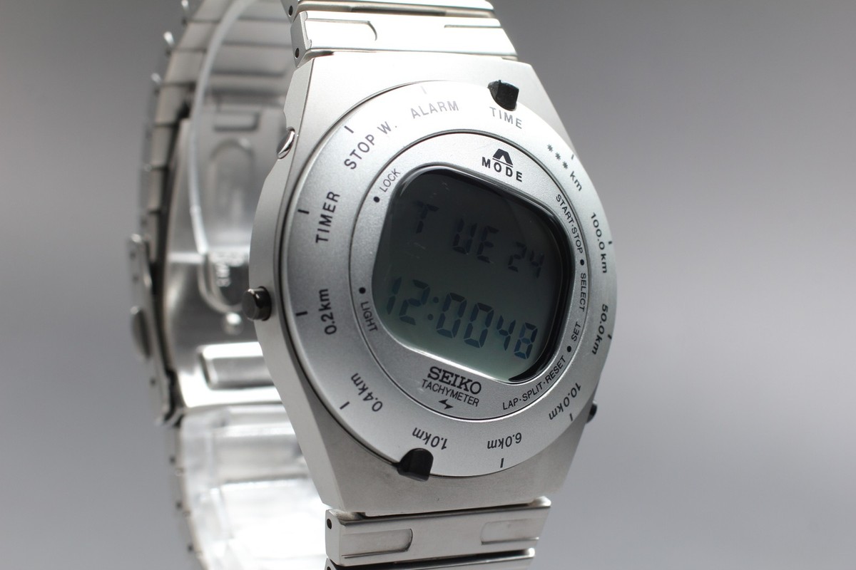 [美品]Seiko Giugiaro SBJG001 A825-00A0 N MINT] SEIKO Giugiaro SBJG001 A825-00A0 Digital Alarm