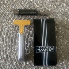 Vintage Schick Type F Injector Safety Razor Set