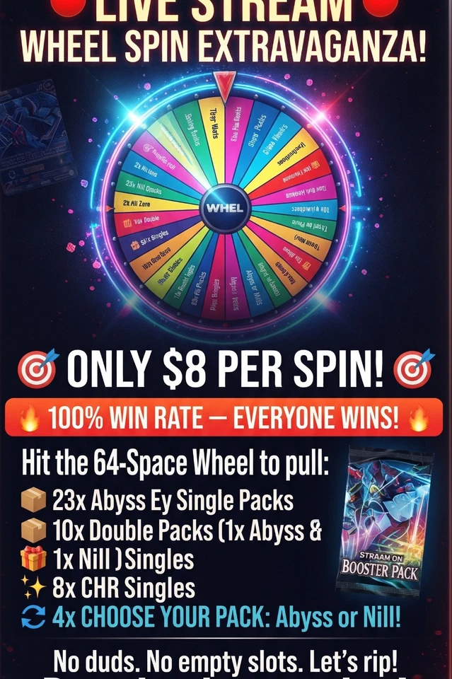 $8 Wheel Spins