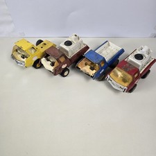 Lot of 4 Vintage 1970s Tonka Pressed Steel Trucks for Parts / Restoration