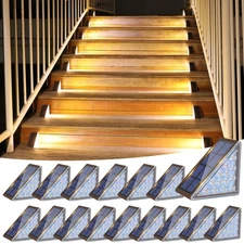 Solar Step Lights Outdoor Waterproof, LED Outdoor Stair Lights, Solar Step Li...