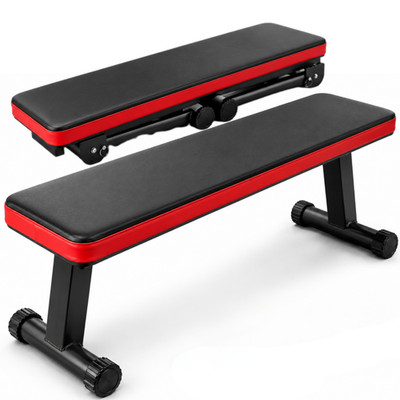 Flache Hantelbank strapazierfähig Stahl Home Gym Hantel Training Krafttraining