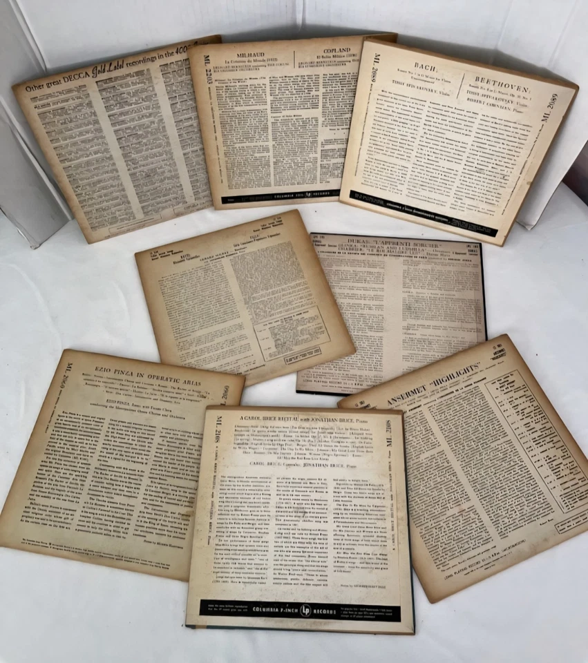 Lot 8 Vintage Classical LP Vinyl Records Ansermet Pinza Bernstein Strauss Tossy - Image 2 of 4