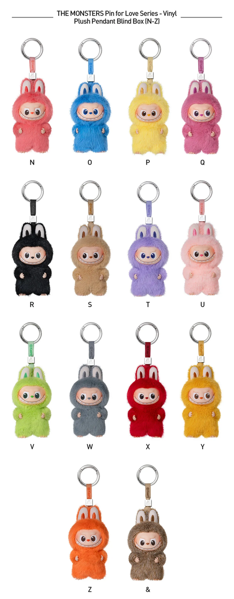 ぬいぐるみ POP MART THE MONSTER PIN FOR LOVE I THE MONSTER PIN FOR LOVE SERIES - Vinyl Plush Pendant blind