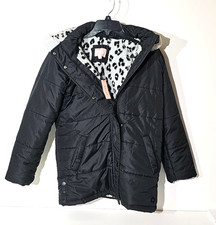 BCBG Girls - Max Azria - Black Quilted Puffer Hoodie Jacket - Size XL - NWT