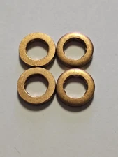 4X RINGS NEW GENUINE VW INJECTOR SEAL WASHER COPPER BOTTOM  1.6 TDI 03L130519