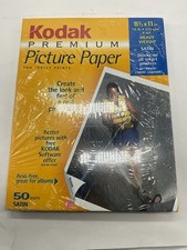 New Sealed Kodak Premium Inkjet Picture Paper Heavy Weight Satin 8 1/2" X 11" X2