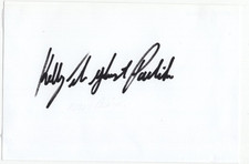 Kelly The Ghost Paulik Signed Page / Autographed Boxer Boxing
