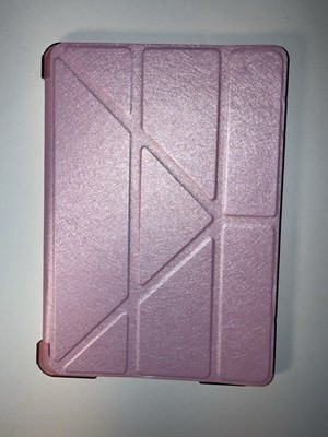 Solid Pink Basic Style New Folio Case for iPad Mini 1 & 2 Translucent Logo View