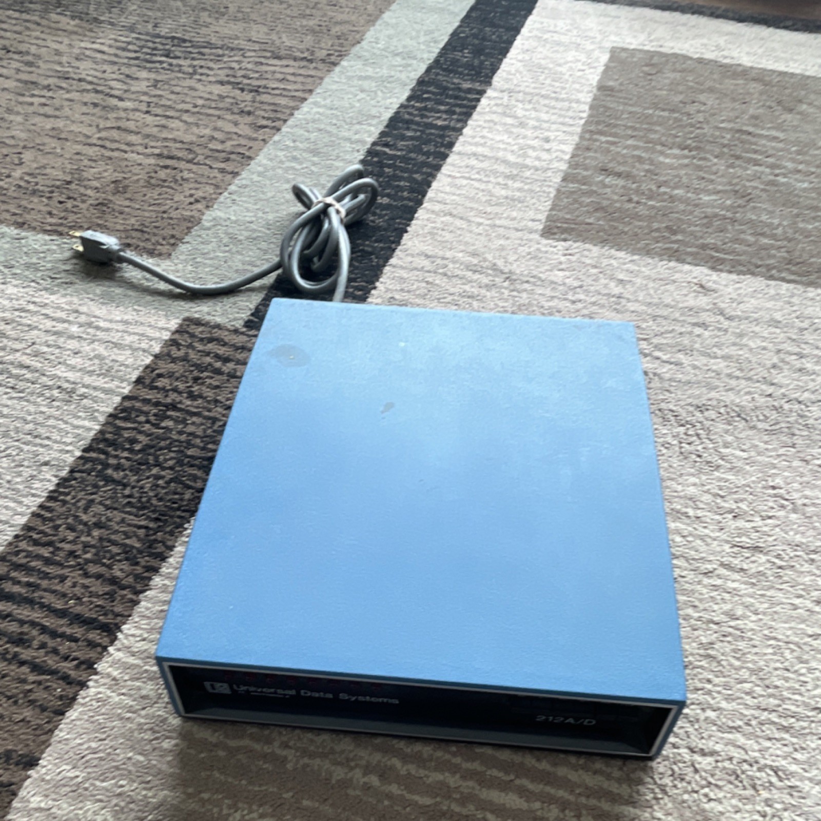 Modem Blue Motorola 212 A/D Dial-Up Modem Blue Black RJ-11 D-sub Ports Serial ...