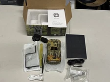 4G LTE Solar HD Trail Camera Wireless Cellular Security Cam with Panel & Battery