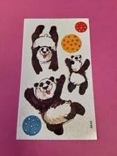 Vintage 80s Suzy's Zoo panda sticker module damaged