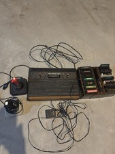 Atari 2600 Black Video Game Console With Games Bundle Two Controllers and Cables