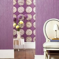 Image of Grape Purple Wallpaper Fabrica Vertical Pattern Vinyl Paste The Paper