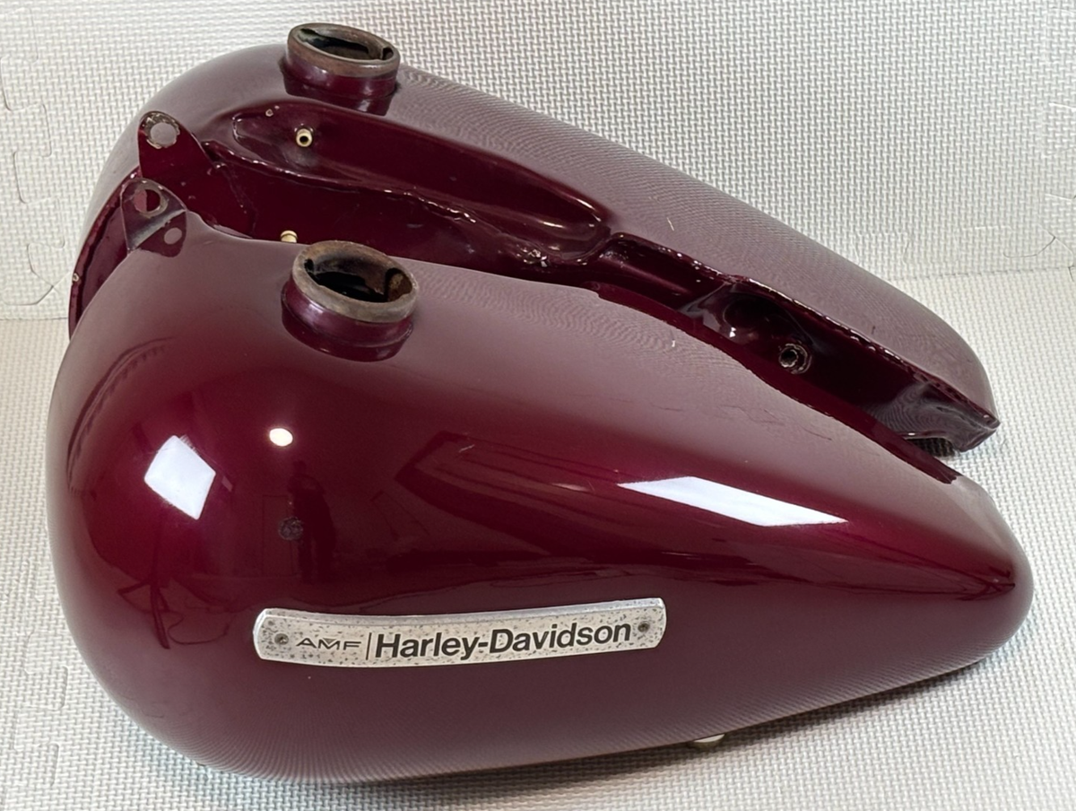 AMF Harley-Davidson 黒 セパレートタンク 2個左右　ショベル AMF Harley Davidson OEM Gas tank FLH Shovelhead Shovel Wine Red