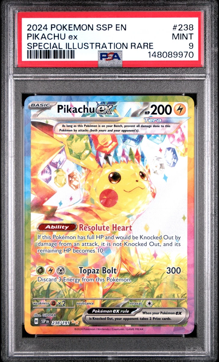 Pikachu Pokémon TCG Grade 9 Rare Individual Collectible Card Game