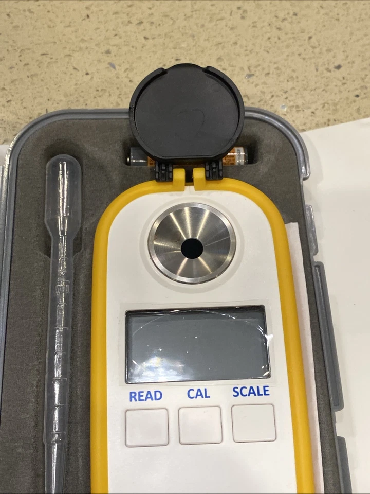 Refractómetro digital portátil Brix 0~94% jugo de fruta miel azúcar probador Mete Foto 3 de 4