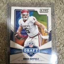 Panini Score 2018 Baker Mayfield #17 NFL Draft Football Card Oklahoma Sooners