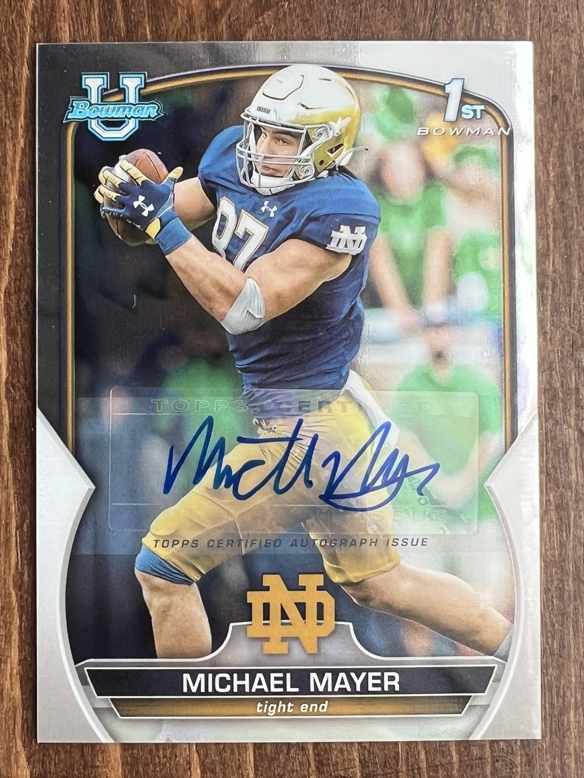 2022 Bowman University Chrome - Michael Mayer (Autograph)