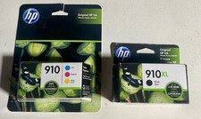 HP 910 XL Black  HP 910 Tri Color Set 2 Packs New Sealed Exp 2023/21  HP70