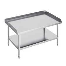 Uimoso Stainless Steel Work Table 30"x48" for Commercial Kitchen and Food Prep