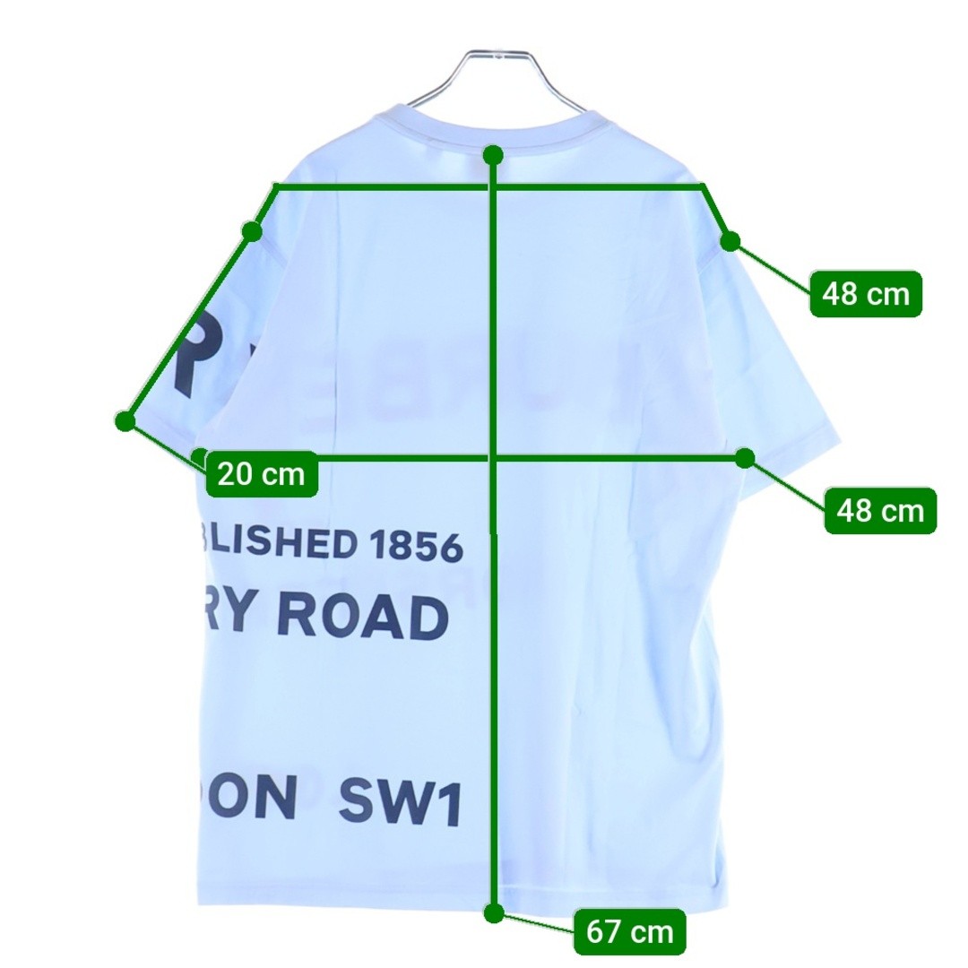BURBERRY Horse Ferry Logo Crew Neck Short Sleeve T-shirt Top Light Blue Used b86 thumbnail 9