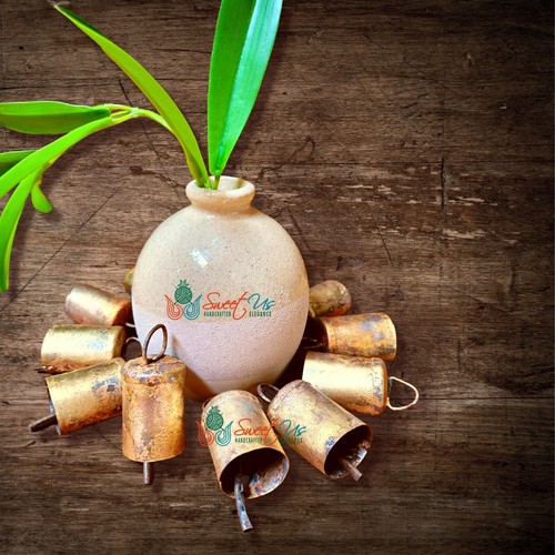 Campanas de trineo rústicas vintage elegantes para meditación artesanía decoración navideña - Imagen 1 de 7