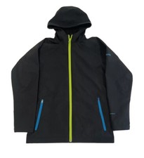 Columbia Boys 10-12 Hooded Lightweight Jacket Black