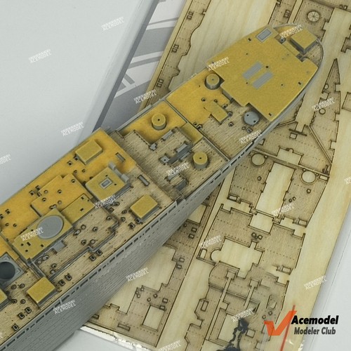 1/700 HMHS Britannic Warship Wooden Deck Detail-up Kit for Hobby Boss 83422 - Picture 5 of 7