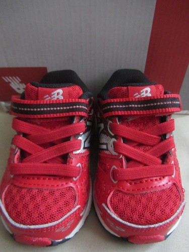 New Balance Tech Ride Sneakers Infant Boys Size 2 Red Black Silver New With Box - Picture 2 of 3