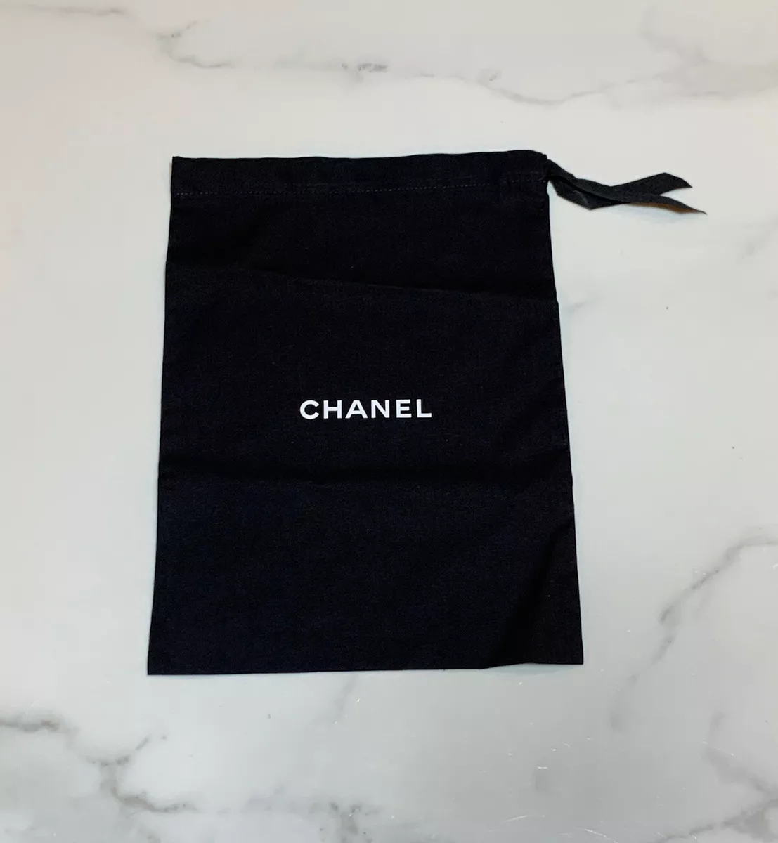 CHANEL Black Leather Orylag Fur Drawstring Bag - Bellisa