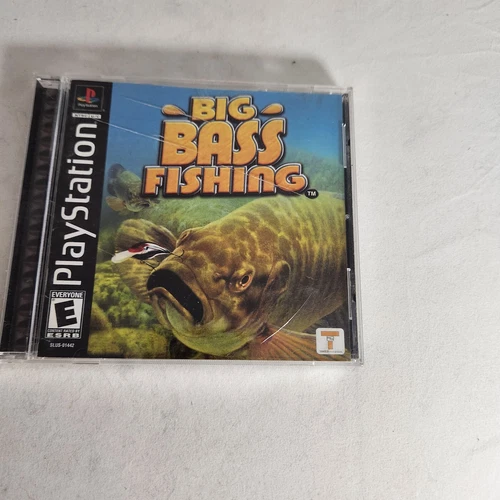 Big Bass Fishing For Playstation 1 Cover Booklet Tested And Works!